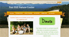 Desktop Screenshot of fairhillnature.org